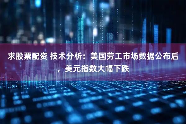 求股票配资 技术分析：美国劳工市场数据公布后，美元指数大幅下跌